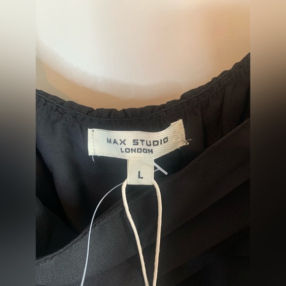 Max Studio Black Floral Burnout Maxi Dress - Picture 7 of 12